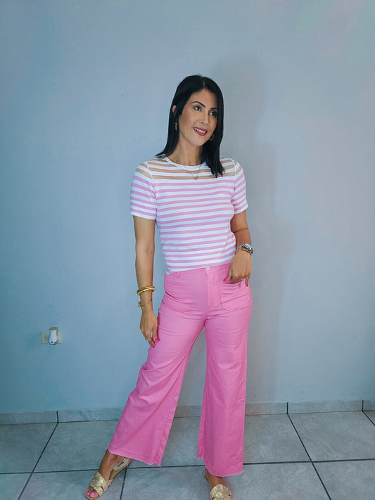 Pinky Denim Pant