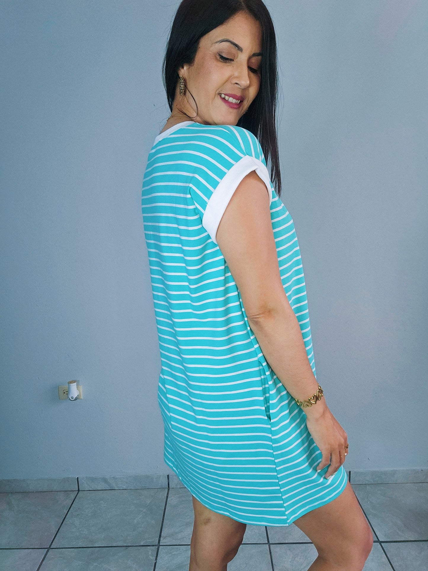 Mint Tshirt Dress 🩵