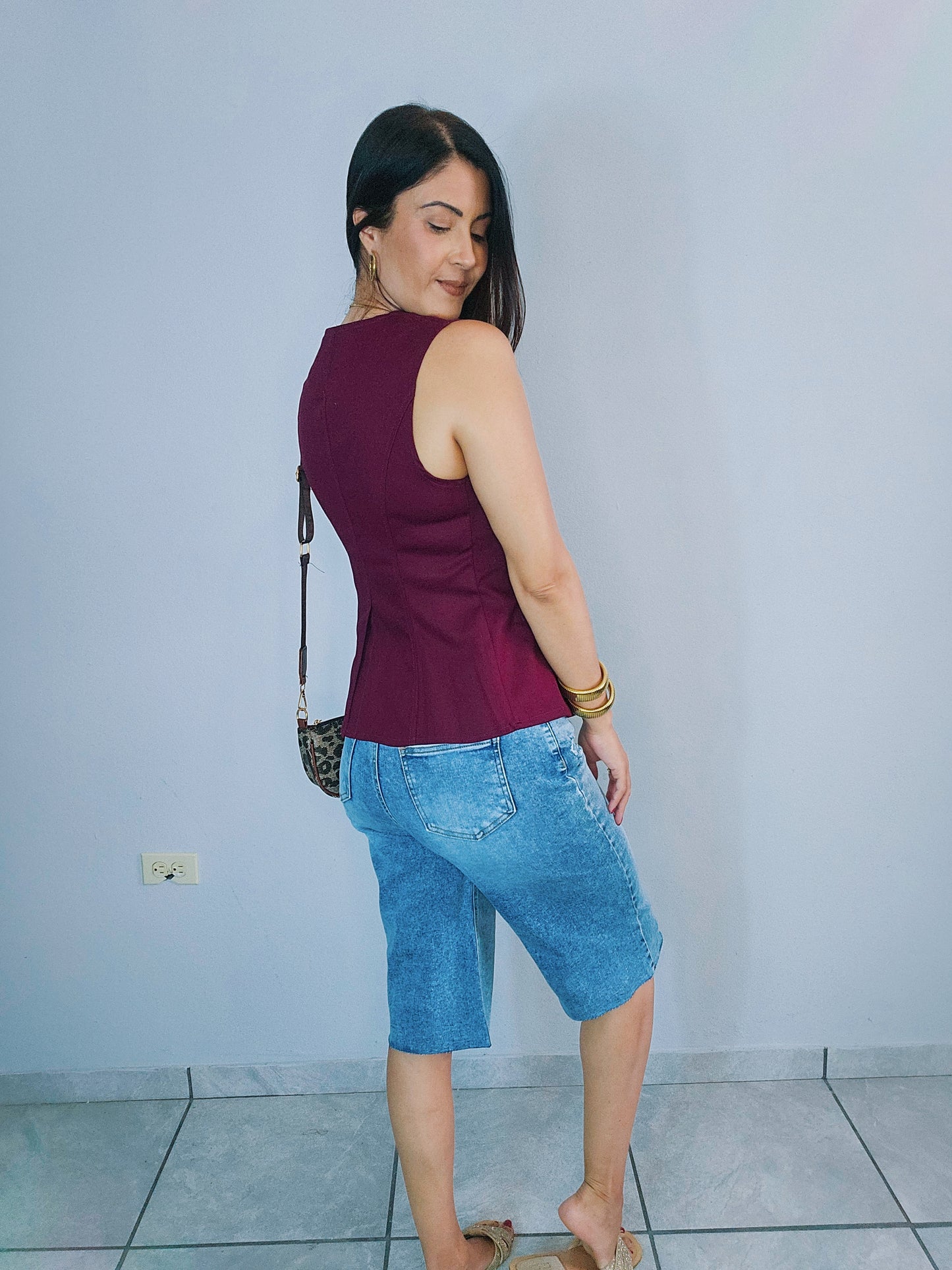 Burgundy Detail Shirt