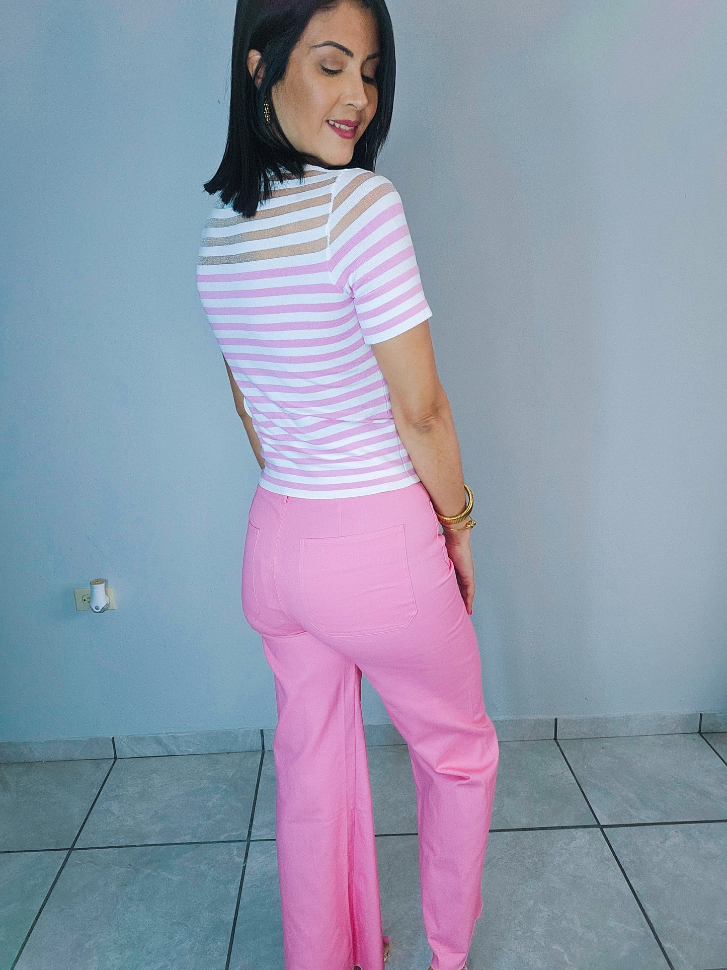 Pinky Denim Pant