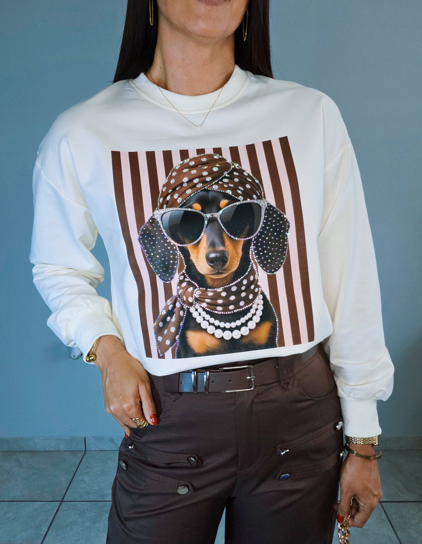 Doggie Cream Sweater