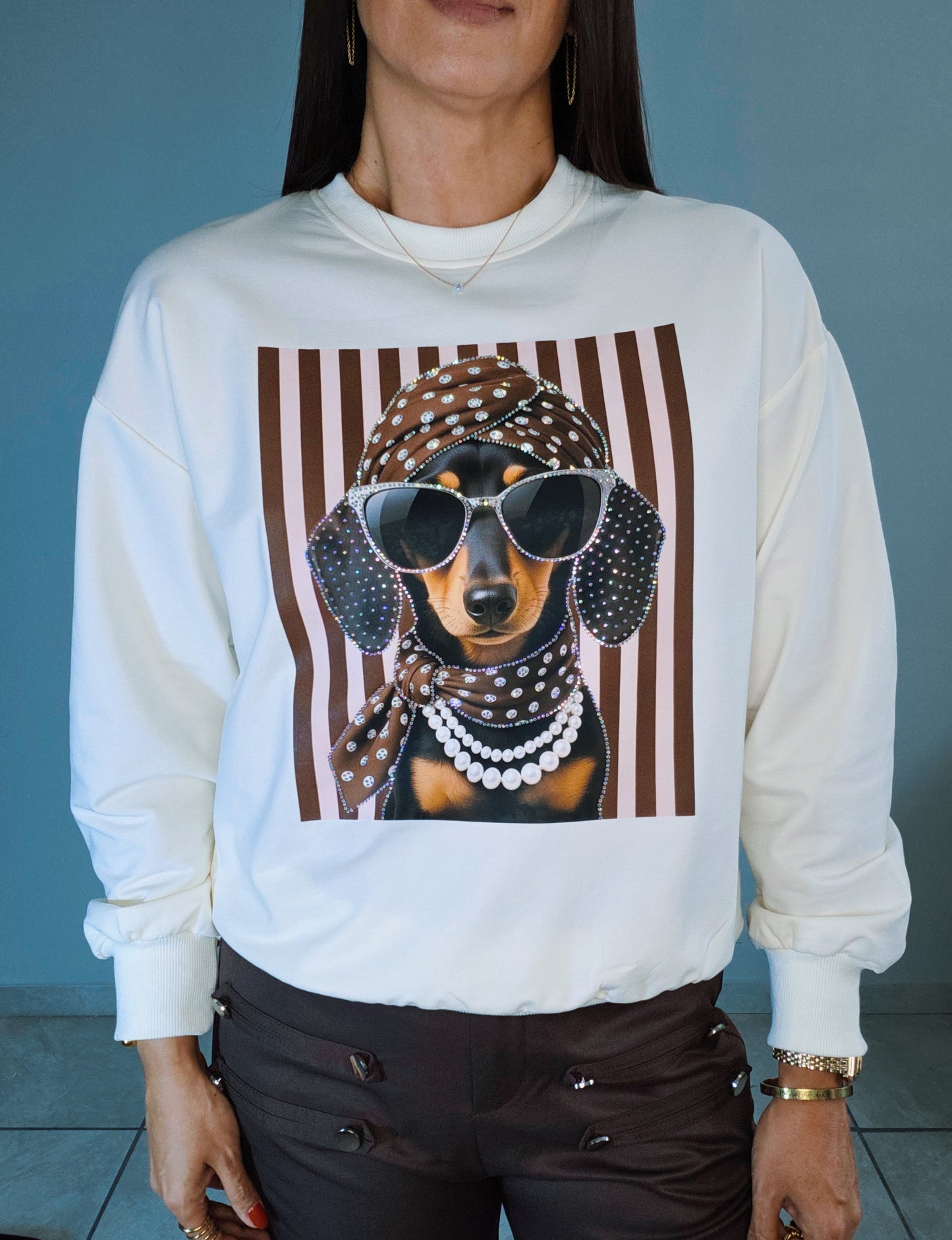 Doggie Cream Sweater
