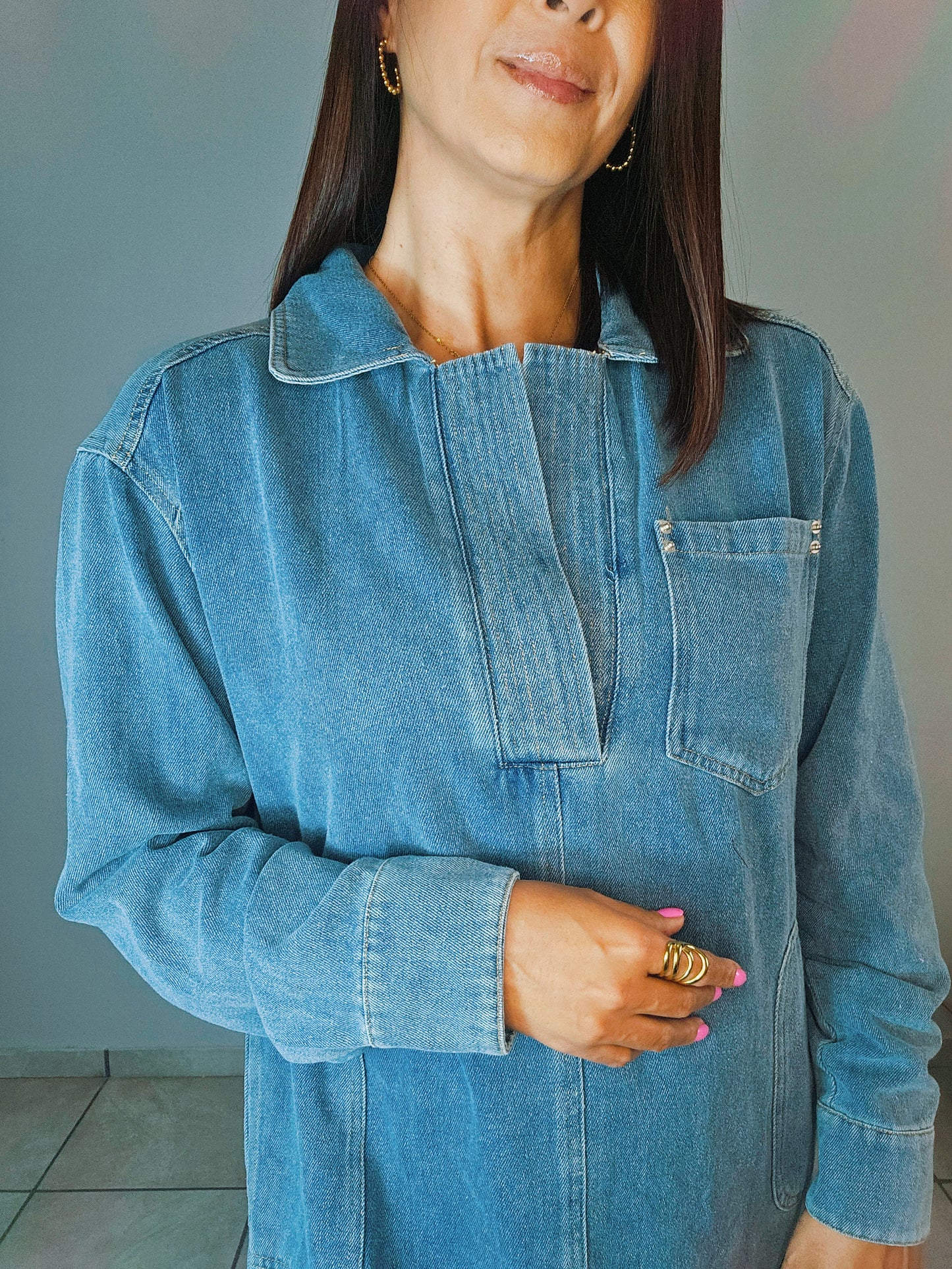 Lina Denim Dress