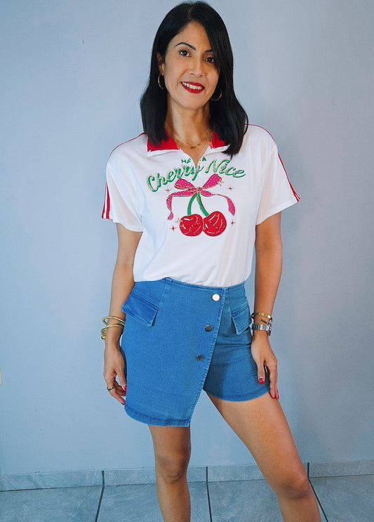 Kiara Denim Skort