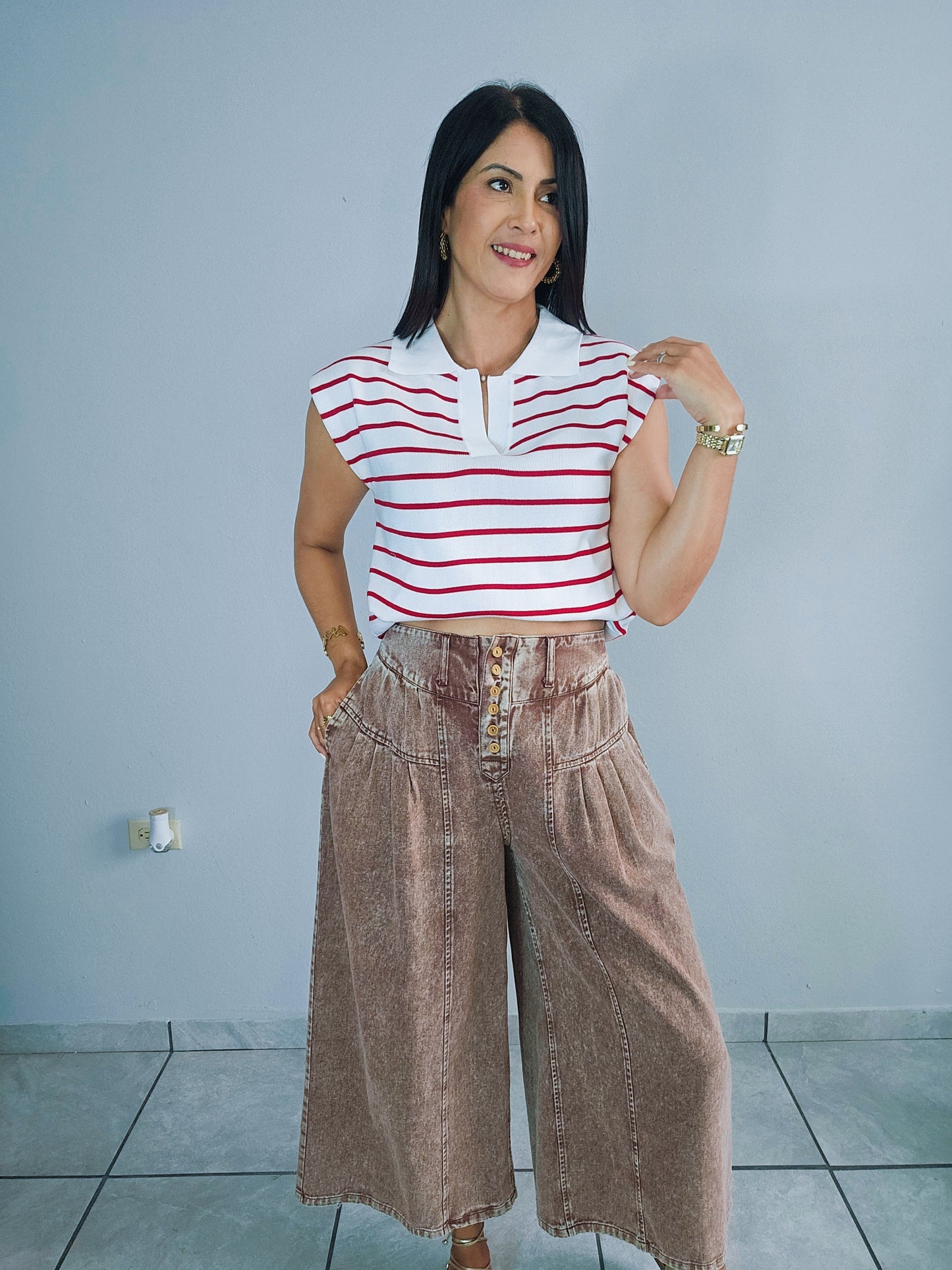 Brown Wide Pant