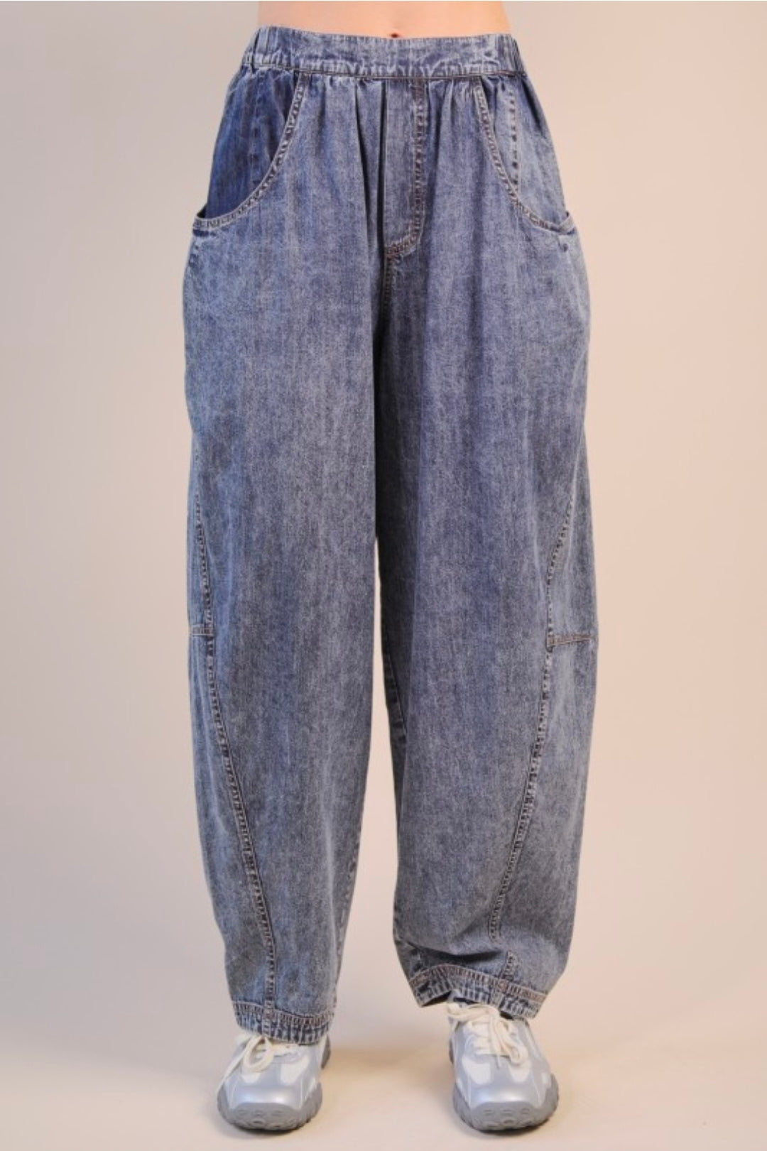 Indigo Barrel Denim Pant
