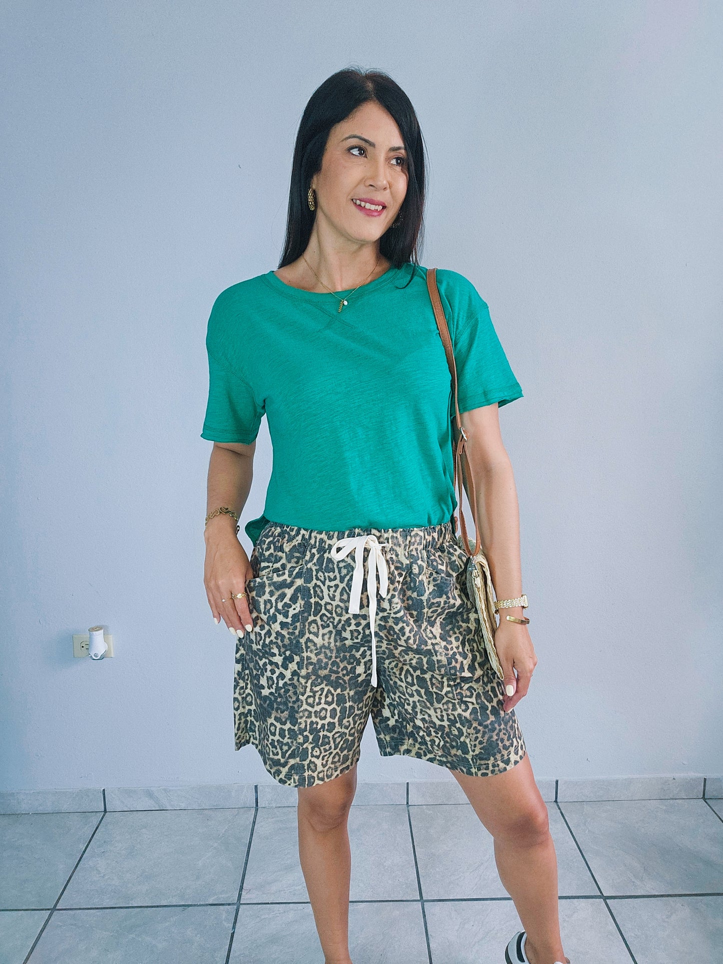 Bermudas Leopard Short
