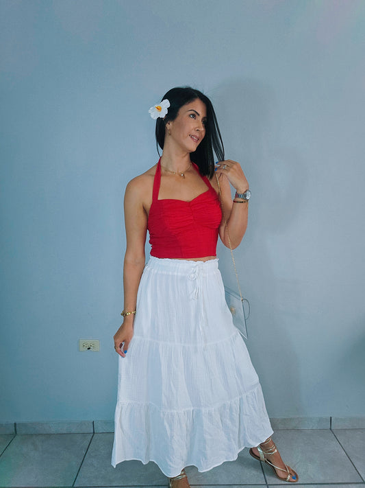 White Maxi Skirt