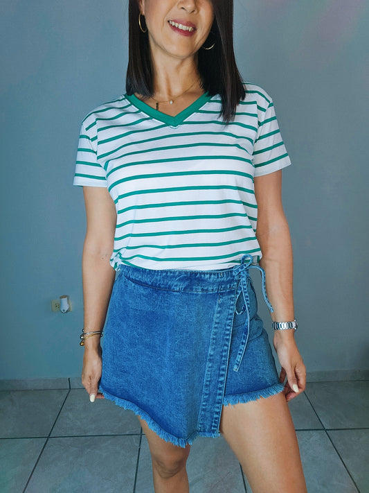 Wash Denim Skort