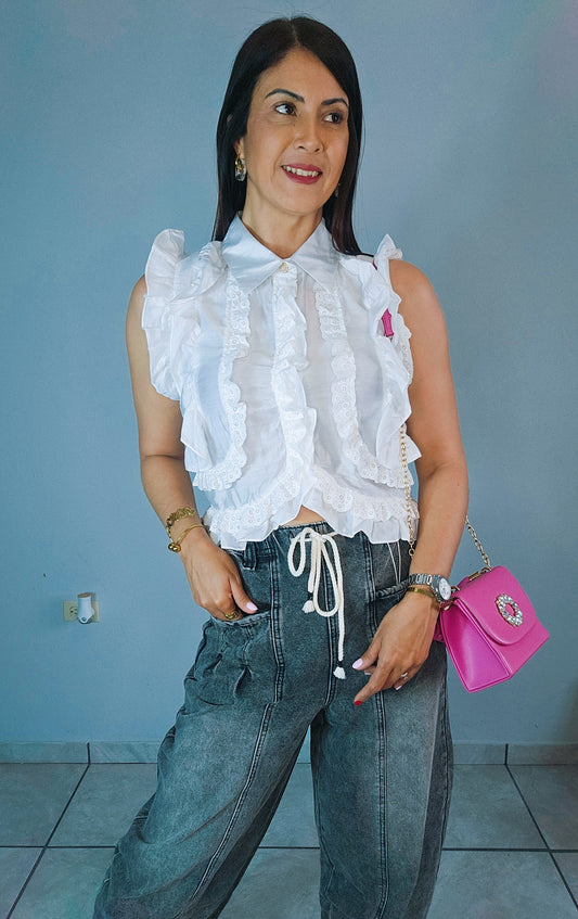 White Lace Top