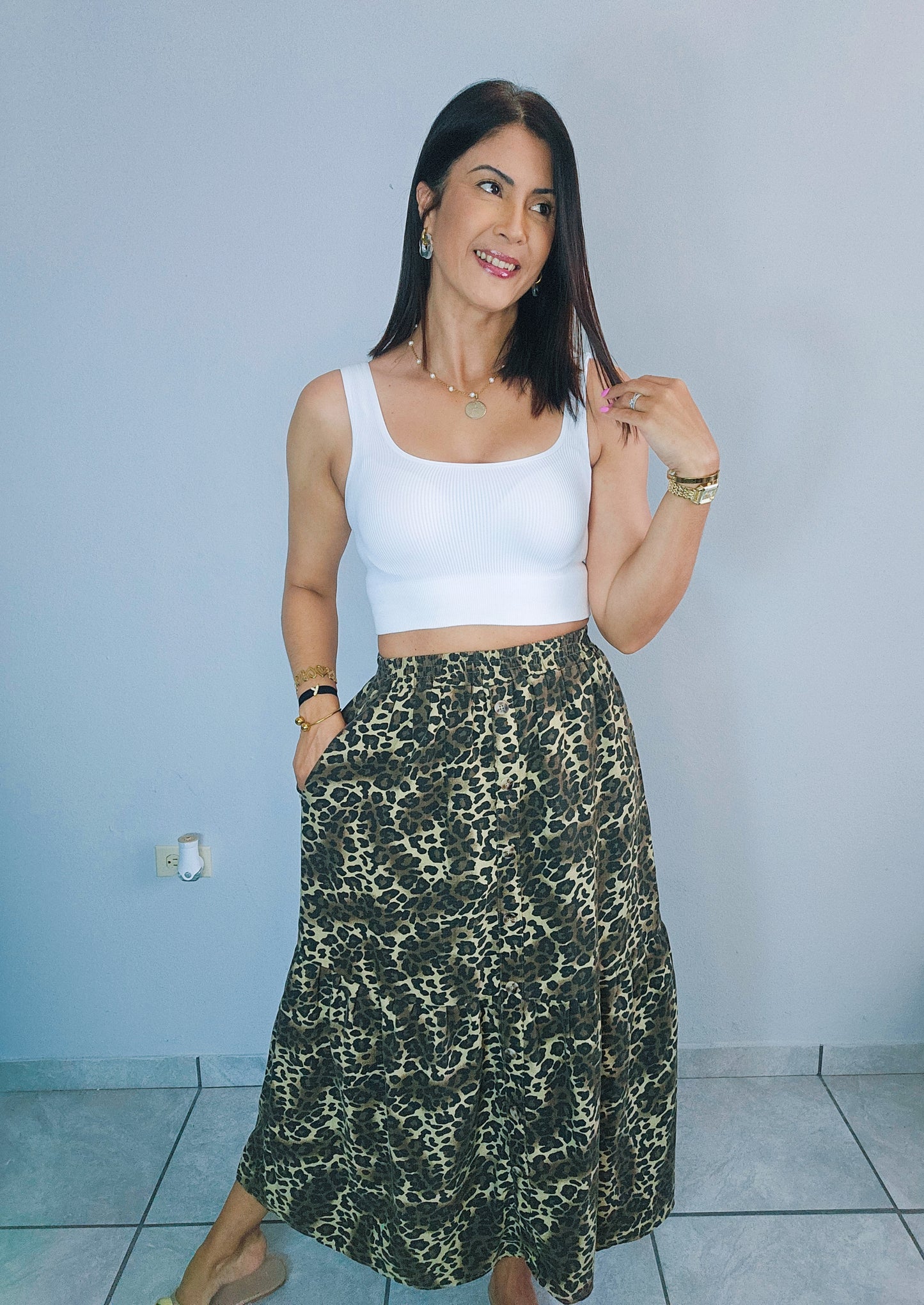 Animal Print Skirt
