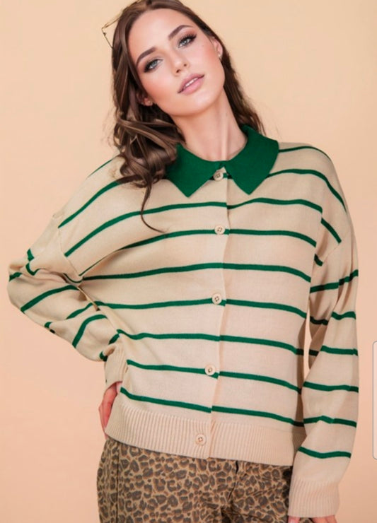 Susana Oversized Green Sweater