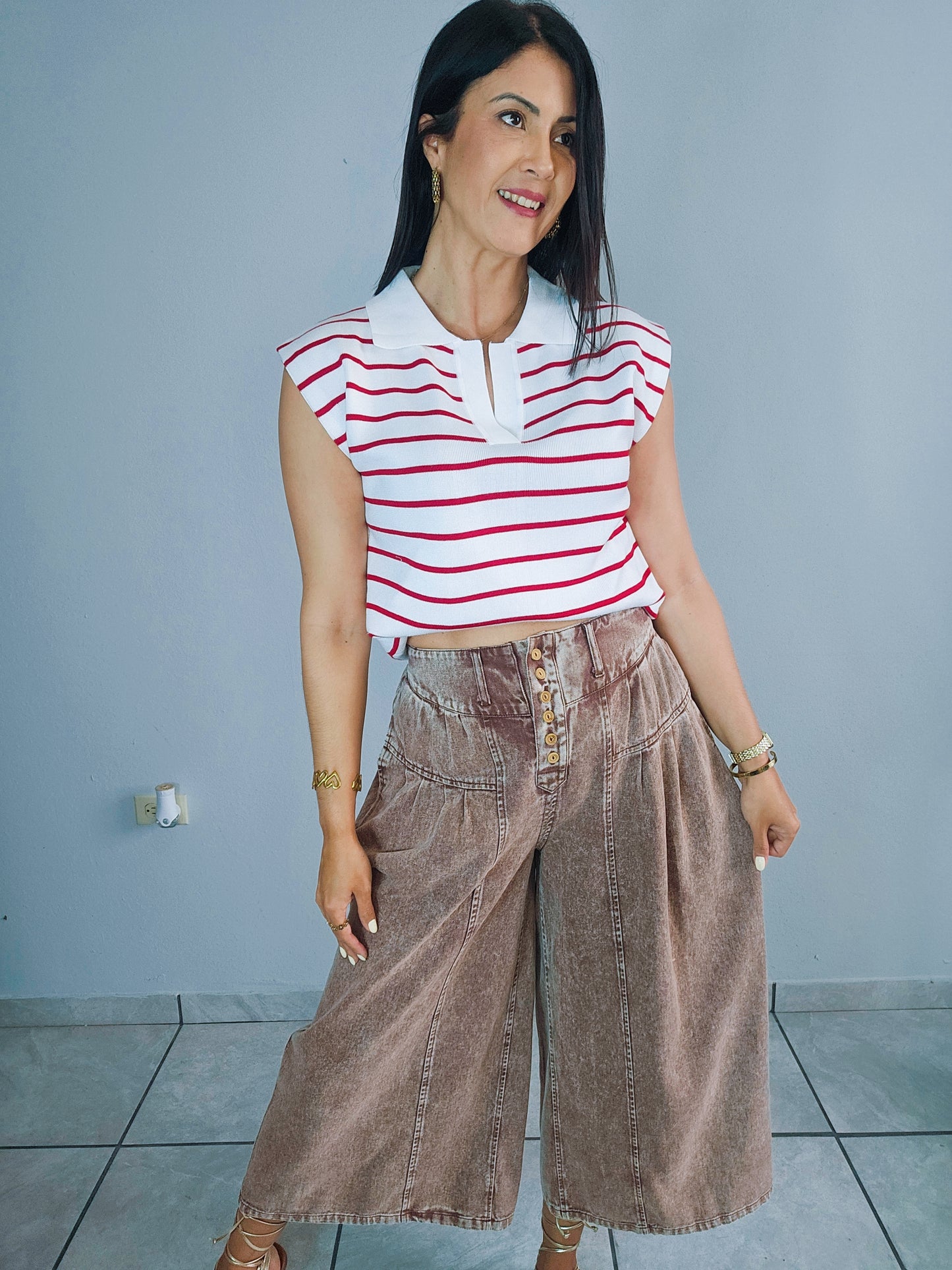 Brown Wide Pant