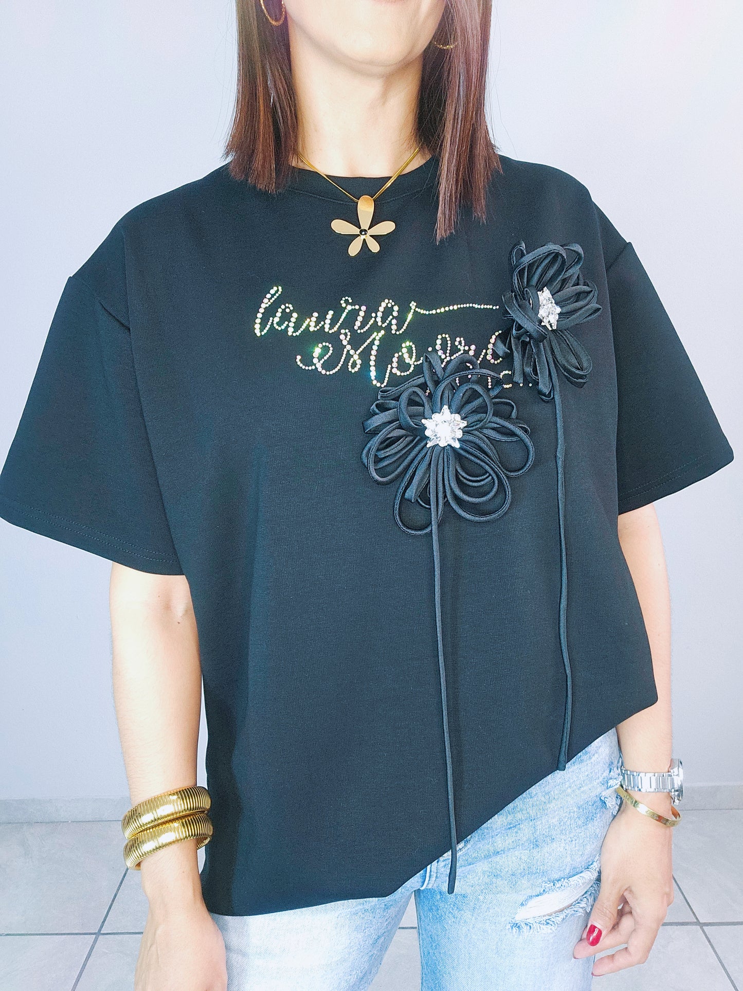 Embellished Oversized Tshirt