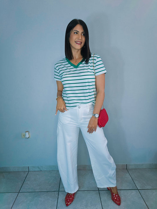 White Barrel Jean