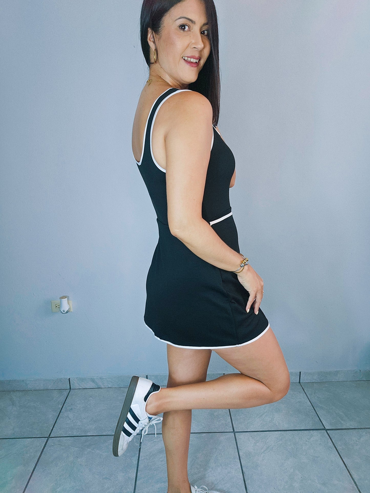 Active Black Romper
