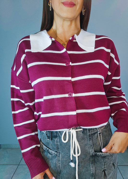 Susana Oversized Wine Sweater