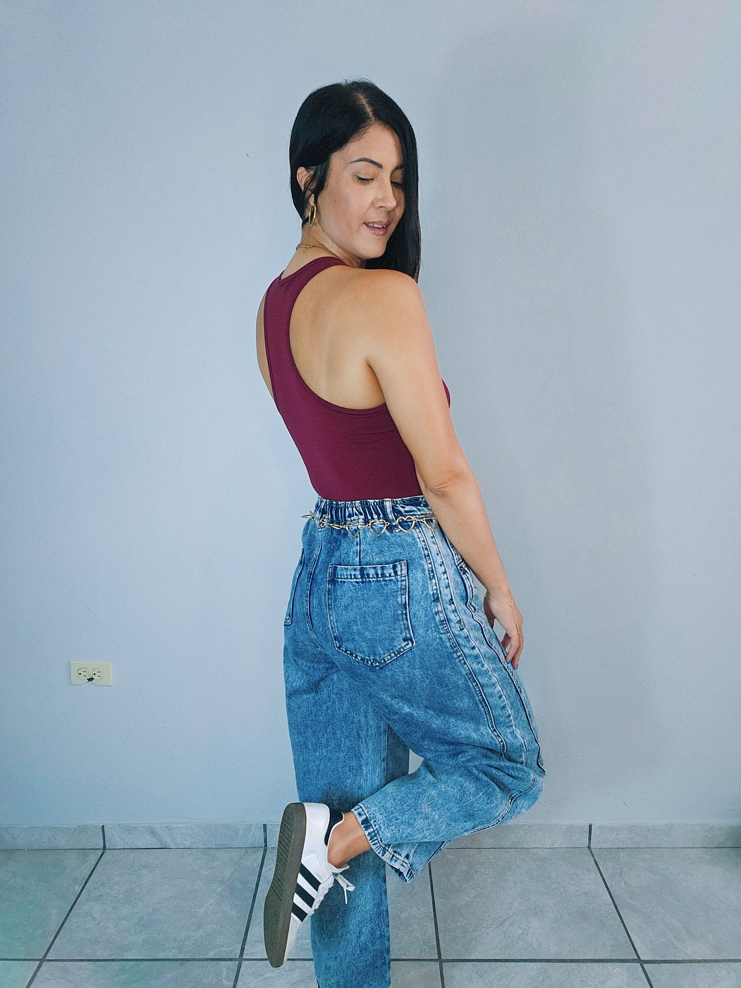 Burgundy Bodysuit