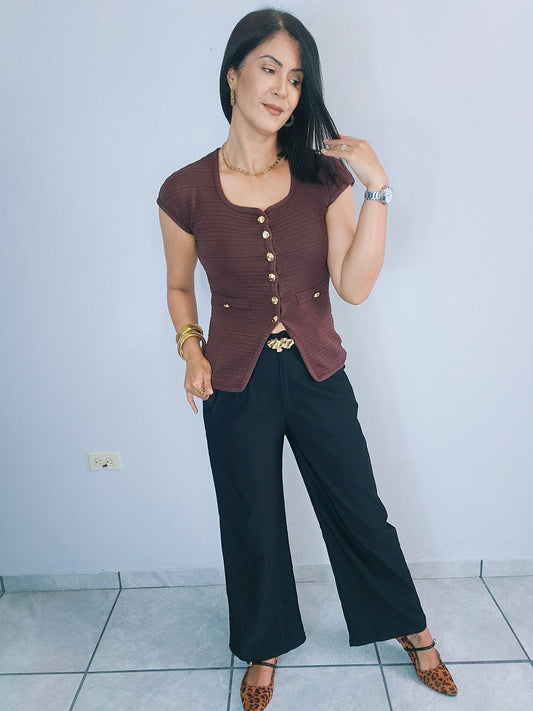 Black Pant with belt ✨️