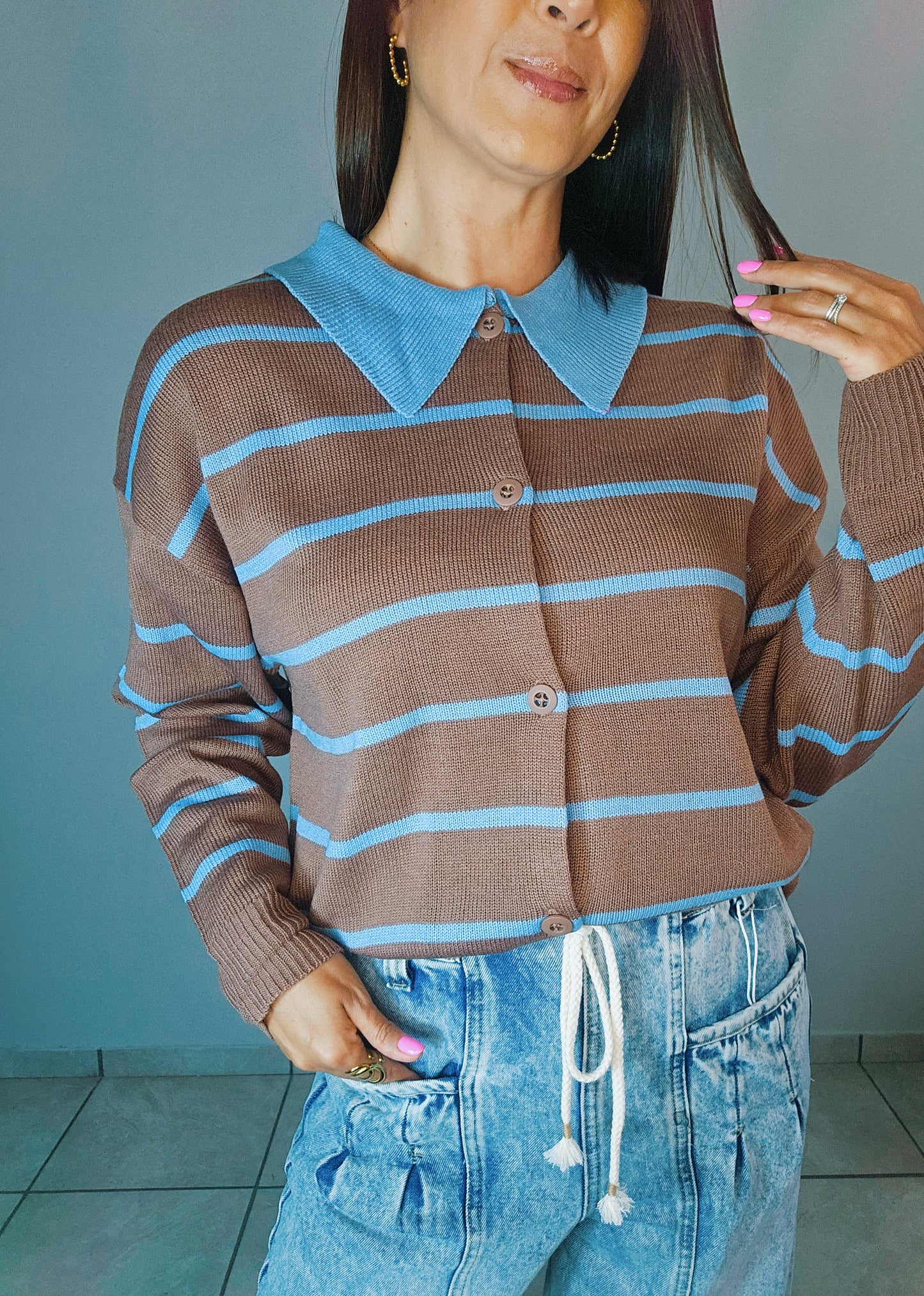 Susana Oversized Mocha Sweater