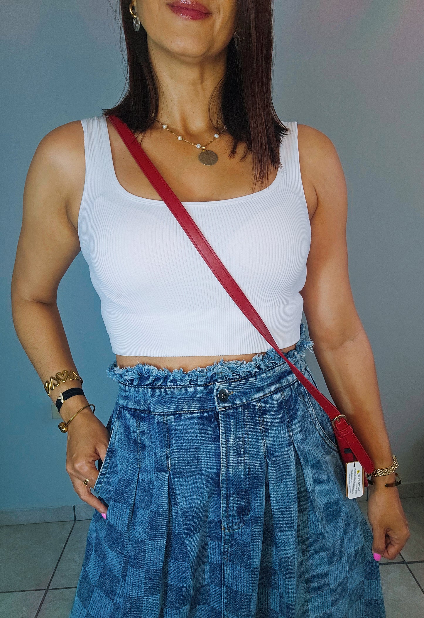 Lorena Denim Midi Skirt