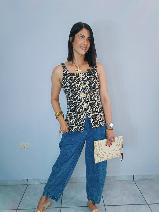 Indigo Barrel Denim Pant