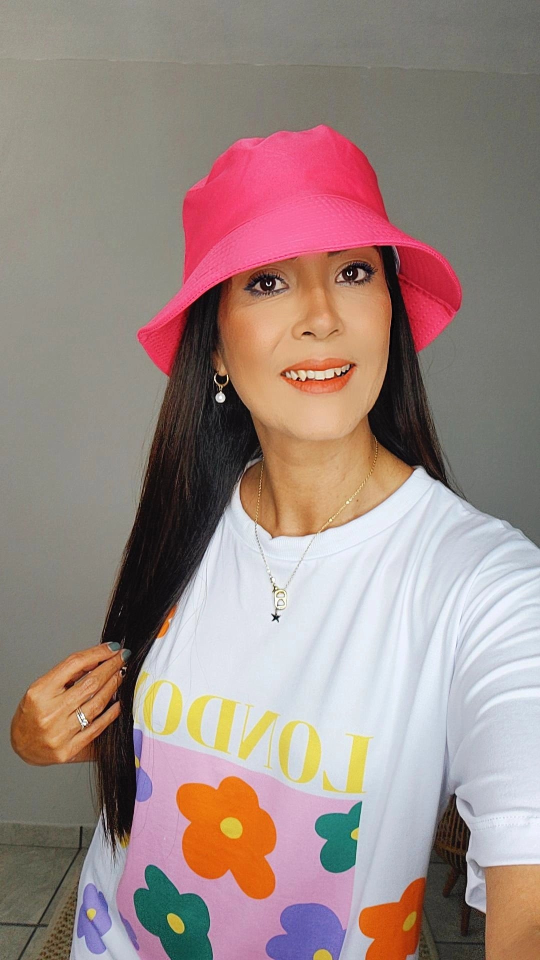 Pink hat